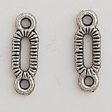 Breloque Barre 2 anneaux N°03 Argent 
