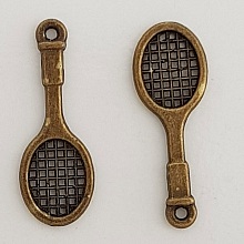 Breloque Raquette de Tennis Sport N°04 Bronze