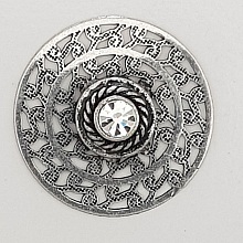Breloque Fleur Métal N°060 Argent