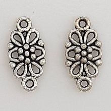 Breloque Fleur Métal N°067 Argent