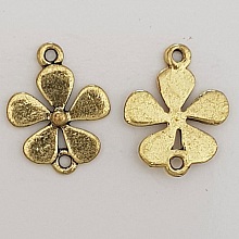 Breloque Fleur Métal N°073 Doré 