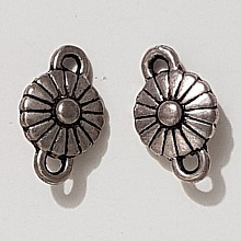Breloque Fleur Métal N°093 Argent