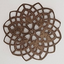 Breloque Fleur Métal N°101 Estampe Bronze