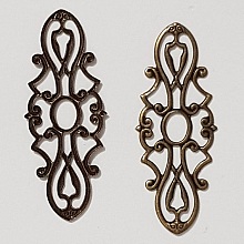 Breloque Fleur Métal N°105 Estampe Bronze