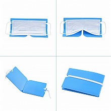 Organisateur de clip de rangement en plastique Bleu Foncé