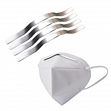 x 5 pièces Bande pour pont de nez Thermocollant accessoire pour masque N°01 Barre de nez Barrette nasal