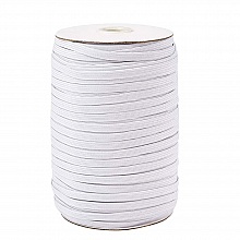 10 Mètres Elastique masque plat 5 mm BLANC N°02