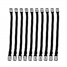 Attache elastique Extension de masque réglable crochet d'oreille Noir rallonge masque
