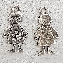 Breloque Enfant N°55 Fille Argent