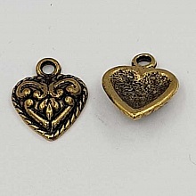 Breloques Cœur N°30 Doré