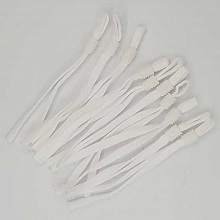 10 Bandes élastiques cordon Blanc avec Boucle Réglable attache pour Masque. N°02.
