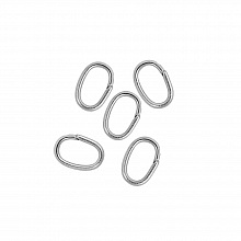 10 Anneaux de jonction ovale ouvert 07 X 4 mm Inoxydable