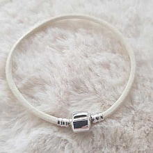 Bracelet Clip Européen lisse Uni 01 DU 15 AU 23 CM Ivoire