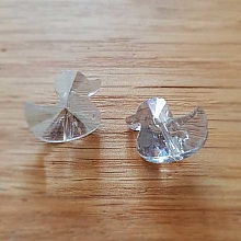 Breloque Pendentif en verre facetté canard N°01-01