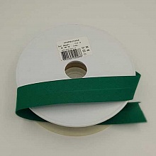 Biais uni tout textile  1 Mètre col 3 Vert Foncé