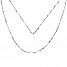 Collier N°06-03 en acier inoxydable maille forçat de 50 cm