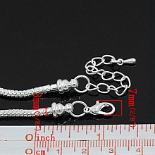Bracelet Européen Mousqueton 21cm
