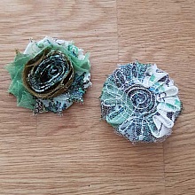 Fleur Tissus effilochée Fantaisie N°21
