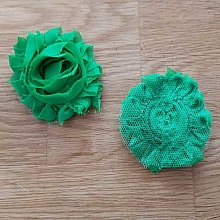 Fleur Tissus effilochée Fantaisie N°24