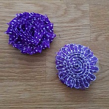 Fleur Tissus effilochée Fantaisie N°35