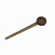3 marque-pages règle cabochon 20 mm N°01 Bronze