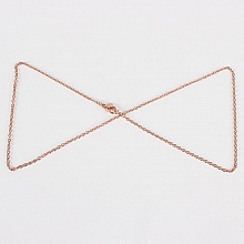 Collier N°15 en acier inoxydable 45 cm Doré Rosé