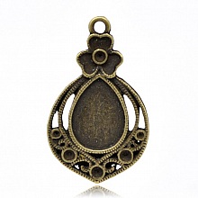 Support Cabochon Goutte N°02 Bronze