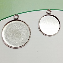 Support cabochon rond 10 mm Acier Inoxydable N°05 Anneau Fermé
