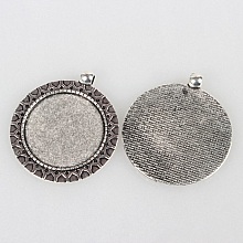 2 supports cabochons de 30mm argent, pendentifs cabochons 51AS