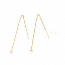Support boucle d'oreille N°27-02 Chaine plaqué Or 18K