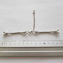 Bracelet Chaîne pour Cadran de Montre Style Européen avec Fermoir Mousqueton 6 X 7.5 Cm
