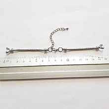 Bracelet Chaîne pour Cadran de Montre Style Européen avec Fermoir Mousqueton 7 X 8.5 Cm