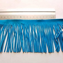 Frange En Suédine de 10 cm De Large Turquoise