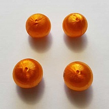 Perle tissé en fil 15 mm Orange