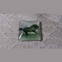 cabochon carré en verre 30mm 025 