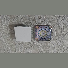 cabochon carré en verre 25mm 042 