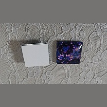 cabochon carré en verre 25mm 034 