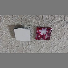 cabochon carré en verre 25mm 029 