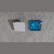 cabochon carré en verre 25mm 019 