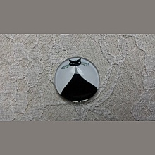 cabochon rond en verre 20mm chat 010 