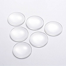 Cabochon Rond 40 mm en verre transparent R016-40