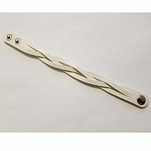 Bracelet en cuir tressé Blanc