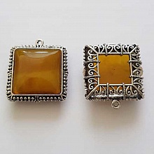Pendentif N°001-H en Alliage Carré