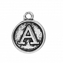 Breloque Alphabet Médaille 02 Lettre A