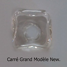 1 Boule en verre Carré 25 mm 02 à remplir