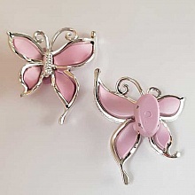 Breloque papillon N°18 Rose