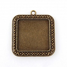 10 supports cabochons de 30mm bronze, pendentifs cabochons 44AB