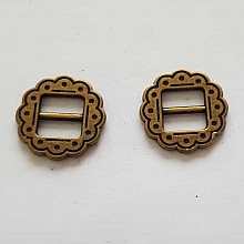 Perle passant pour cuir 10 mm Bronze N°09