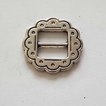 Perle passant pour cuir 10 mm Argent N°09