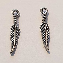 Breloque Plume N°04 Argent